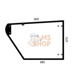 Door glass | JOHN DEERE Door glass | JOHN DEEREPR#1078940