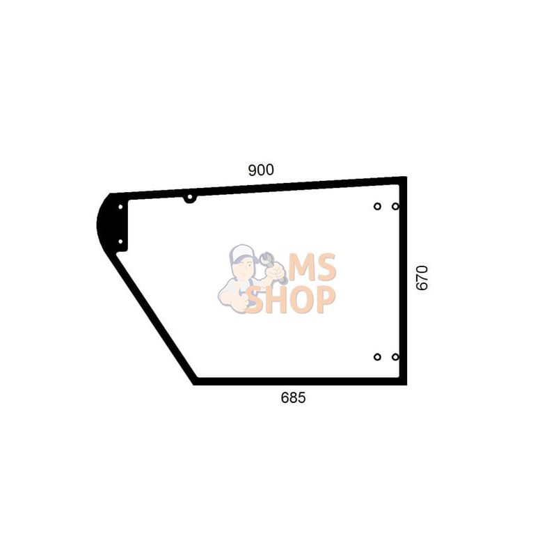 Door glass | JOHN DEERE Door glass | JOHN DEEREPR#1078940