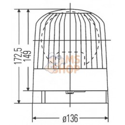 Gyrophare 24V Hella | HELLA Gyrophare 24V Hella | HELLAPR#511376