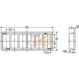 Support d'interrupteur 6 maillons | HELLA Support d'interrupteur 6 maillons | HELLAPR#710731