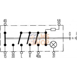 Interrupteur d'avertissement 12V | HELLA Interrupteur d'avertissement 12V | HELLAPR#522643