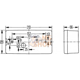 Feu arrière 210x108 gauche Hella | HELLA Feu arrière 210x108 gauche Hella | HELLAPR#511529