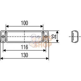 Feu de gabarit orange LED | HELLA Feu de gabarit orange LED | HELLAPR#511597