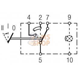 Interrupteur II->+I-0 sans ampoule | HELLA Interrupteur II->+I-0 sans ampoule | HELLAPR#522642