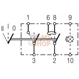 Interrupteur II+I-0 sans ampoule | HELLA Interrupteur II+I-0 sans ampoule | HELLAPR#522641