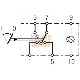 Interrupteur, I->0 sans ampoule | HELLA Interrupteur, I->0 sans ampoule | HELLAPR#522650