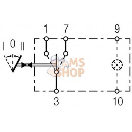 Interrupteur I->0<-II sans ampoule | HELLA Interrupteur I->0<-II sans ampoule | HELLAPR#522663