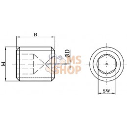 Vis de réglage M6 Ø 0,7 mm Aci | HA-STOCKER Vis de réglage M6 Ø 0,7 mm Aci | HA-STOCKERPR#773587