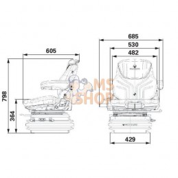 Siège Grammer MSG97AL/731 | GRAMMER Siège Grammer MSG97AL/731 | GRAMMERPR#908441