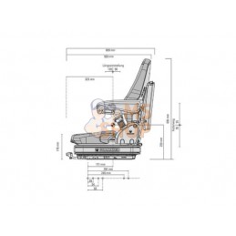 Siège Primo XXL 12v basse fréquence | GRAMMER Siège Primo XXL 12v basse fréquence | GRAMMERPR#980881