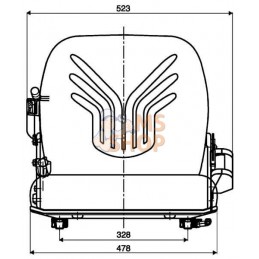 Siège B12, cuvette siège PVC | GRAMMER Siège B12, cuvette siège PVC | GRAMMERPR#908514