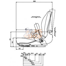 Siège B12, cuvette siège PVC | GRAMMER Siège B12, cuvette siège PVC | GRAMMERPR#908514