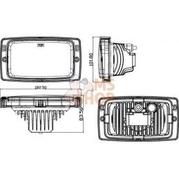 Phare à LED, 21 W, Kramp | KRAMP Phare à LED, 21 W, Kramp | KRAMPPR#980954