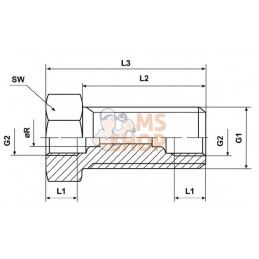 Raccord cloison sans Ecrou fil | KRAMP Raccord cloison sans Ecrou fil | KRAMPPR#649725