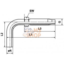 Rac. de tube à visser DN06 90° | KRAMP Rac. de tube à visser DN06 90° | KRAMPPR#649720