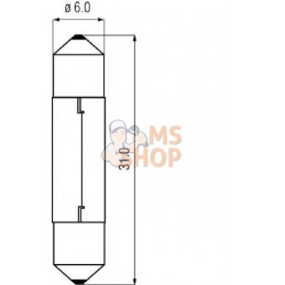 Ampoule 12V 3W SV6 | KRAMP Ampoule 12V 3W SV6 | KRAMPPR#774969