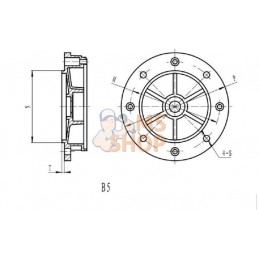 Bride moteur 100-B5 | KRAMP Bride moteur 100-B5 | KRAMPPR#596515