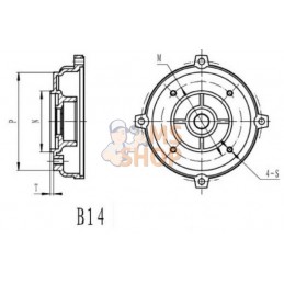 Bride moteur 100-B14 | KRAMP Bride moteur 100-B14 | KRAMPPR#596517