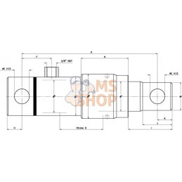 Vérin simple effet CB D45-550 | KRAMP Vérin simple effet CB D45-550 | KRAMPPR#843262