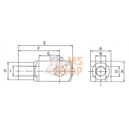 G20(20x1.5)x40 machoire zingue | KRAMP G20(20x1.5)x40 machoire zingue | KRAMPPR#651222