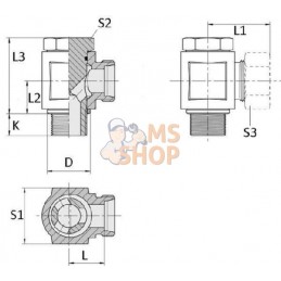 Coude Raccord tournant | KRAMP Coude Raccord tournant | KRAMPPR#649618