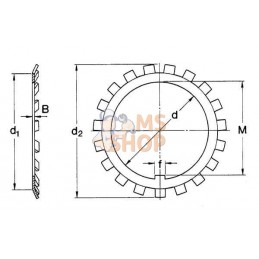 Rondelle de blocage MB/AW Ø25 | KRAMP Rondelle de blocage MB/AW Ø25 | KRAMPPR#566249