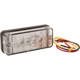 Feu arrière multifonction LED rectangle universel, 12-24V, 107.4x46.7x23mm, Kramp | KRAMP Feu arrière multifonction LED rectangl