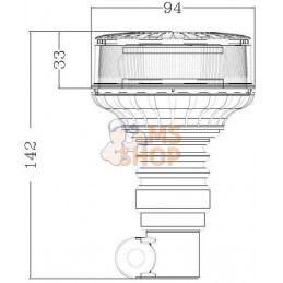 Gyrophare LED LP Pôle Din | KRAMP Gyrophare LED LP Pôle Din | KRAMPPR#839935