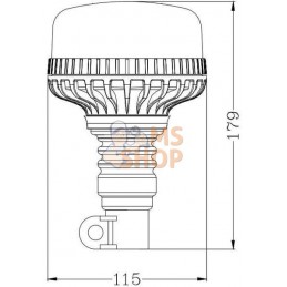 Gyrophare LED Pôle Din CEM | KRAMP Gyrophare LED Pôle Din CEM | KRAMPPR#840902