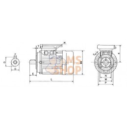 Moteur électrique 0,37 kW | KRAMP Moteur électrique 0,37 kW | KRAMPPR#596819