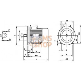 Moteur électrique 0,55 kW | KRAMP Moteur électrique 0,55 kW | KRAMPPR#596896