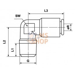 Raccord vissé 90° 6 mm | KRAMP Raccord vissé 90° 6 mm | KRAMPPR#649727