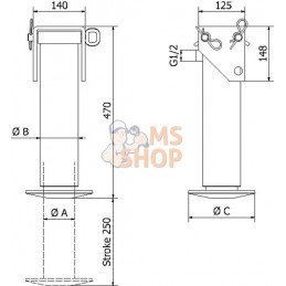 Pied béquille pompe main 3,3 t | KRAMP Pied béquille pompe main 3,3 t | KRAMPPR#599198