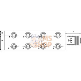 Plaque de base MR5-1-G-Z NG10 | KRAMP Plaque de base MR5-1-G-Z NG10 | KRAMPPR#650819