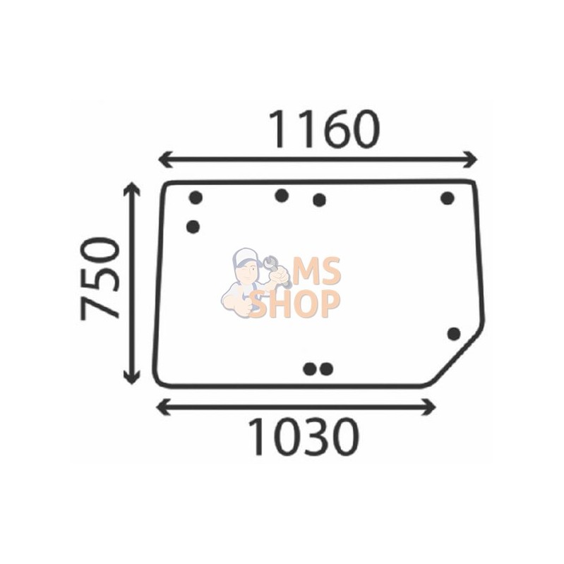 Vitre arrière inférieure | KRAMP Vitre arrière inférieure | KRAMPPR#506698