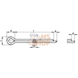 Goupille fendue 5 x 80 zinguée | KRAMP Goupille fendue 5 x 80 zinguée | KRAMPPR#775178