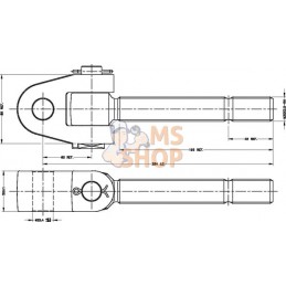 Chape articulée M30 x 3.5 D-25.4mm | KRAMP Chape articulée M30 x 3.5 D-25.4mm | KRAMPPR#708087