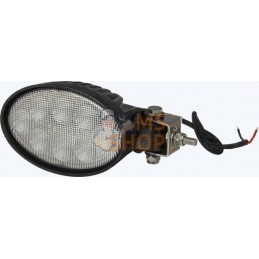 Phare de travail LED, 24 W, 2240 lm, ovale, faisceau large , Kramp | KRAMP Phare de travail LED, 24 W, 2240 lm, ovale, faisceau 