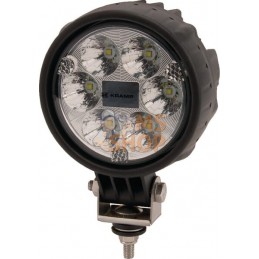 PhaPhare de travail LED rond 24W 1500lm, 10/30V, Ø 117mm longue portée prise Deutsch 6 LED Kramp | KRAMP PhaPhare de travail LED