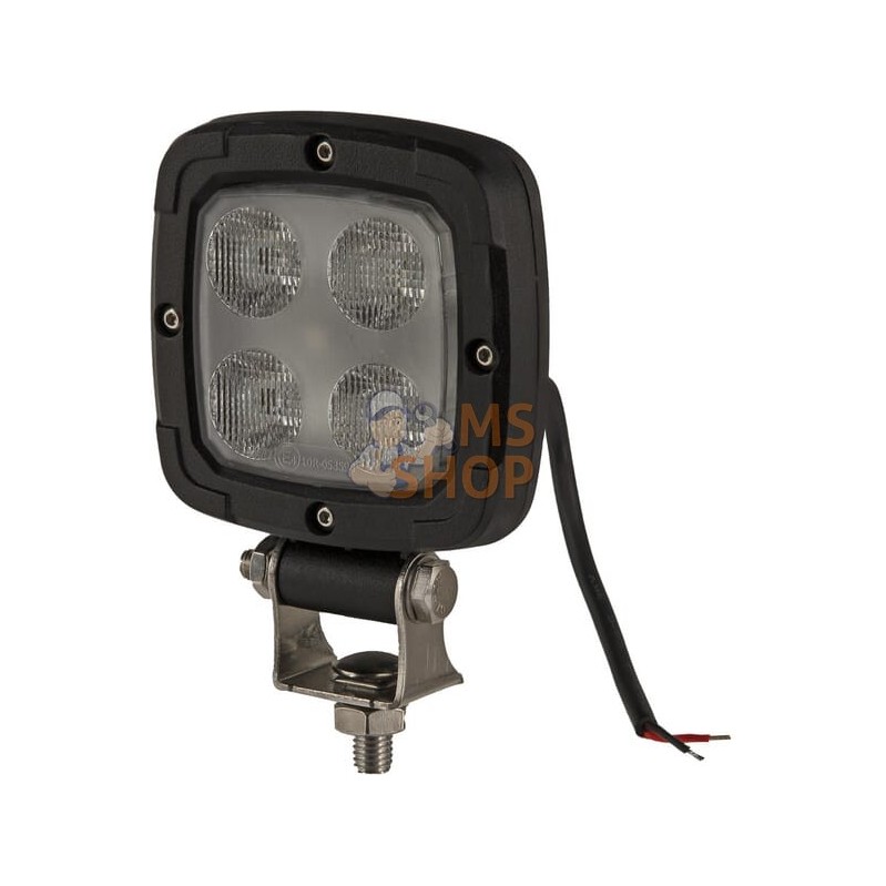 Phare de travail LED, 20 W, 2200 lm, carré, 10-80 V, faisceau large, Kramp | KRAMP Phare de travail LED, 20 W, 2200 lm, carré, 1