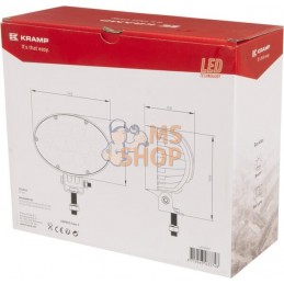 Phare de travail LED, 65 W, 5200 lm, ovale, Kramp | KRAMP Phare de travail LED, 65 W, 5200 lm, ovale, Kramp | KRAMPPR#840899