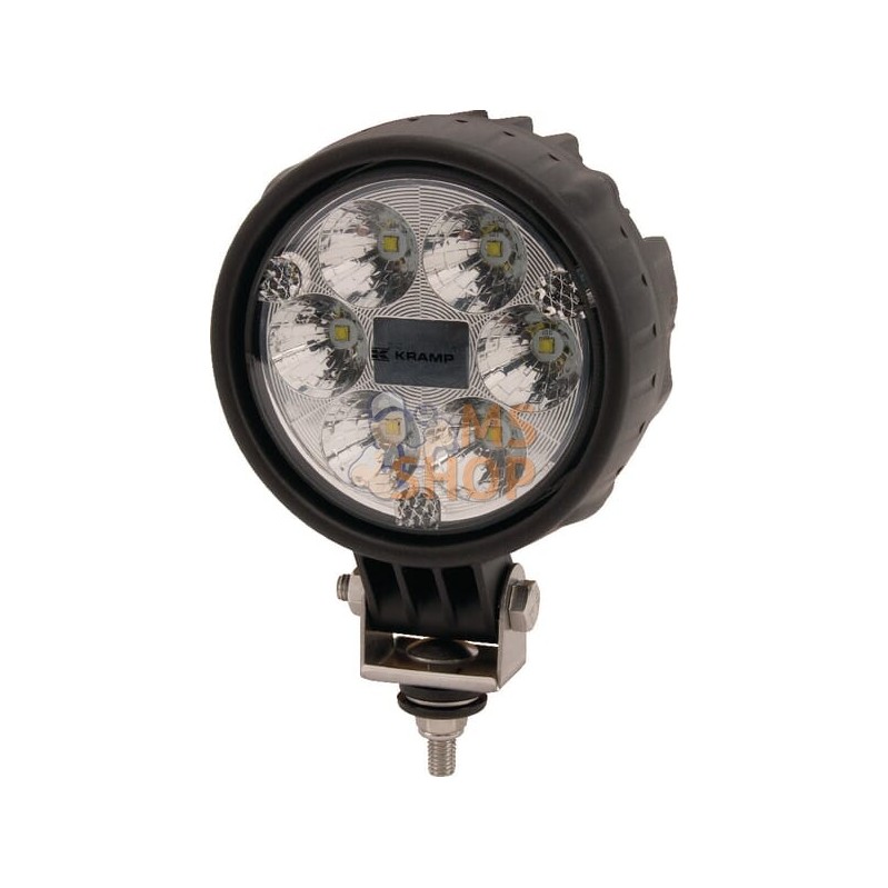 Phare de travail LED rond 25W 2000lm, 10/30V, Ø 117mm très longue portée prise Deutsch 6 LED Kramp | KRAMP Phare de travail LED 