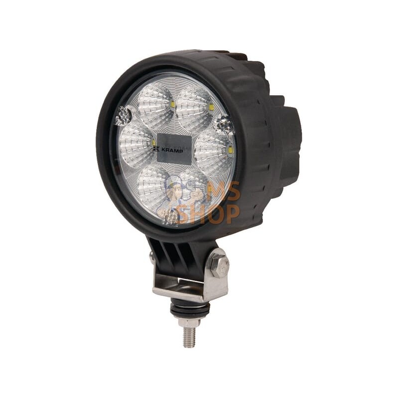 Phare de travail LED rond 25W 2000lm,10/30V, Ø 117mm, faisceau large 6 LED Kramp | KRAMP Phare de travail LED rond 25W 2000lm,10