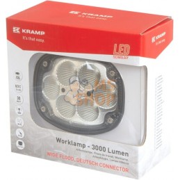 Phare de travail LED, 30 W, 3000 lm, ovale, Kramp | KRAMP Phare de travail LED, 30 W, 3000 lm, ovale, Kramp | KRAMPPR#840855