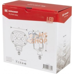 Phare de travail LED, 30 W, 3000 lm, ovale, Kramp | KRAMP Phare de travail LED, 30 W, 3000 lm, ovale, Kramp | KRAMPPR#840855