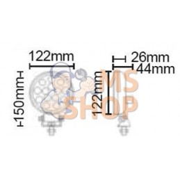 Phare de travail 1 800 Lumen DT | KRAMP Phare de travail 1 800 Lumen DT | KRAMPPR#840931