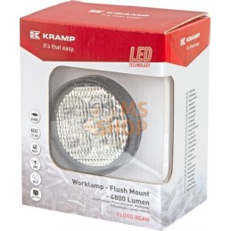 Phare de travail LED, 40 W, 4800 lm, rond, faisceau large, Kramp | KRAMP Phare de travail LED, 40 W, 4800 lm, rond, faisceau lar