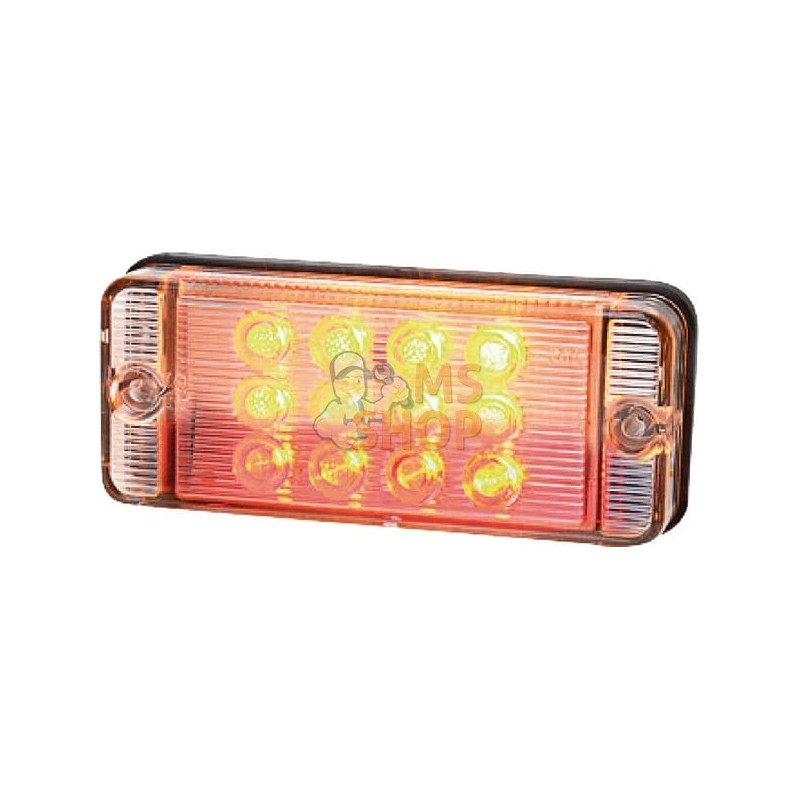 Feu arrière multifonction LED, rectangulaire, 12-24V, 107.4x46.7x23mm, 5 fiches, Kramp | KRAMP Feu arrière multifonction LED, re