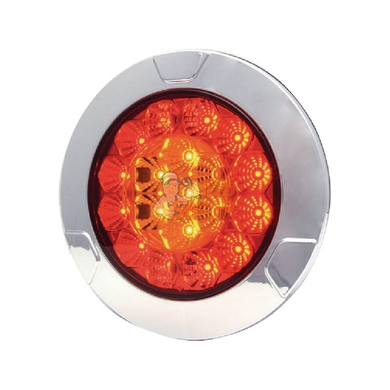 Feu arrière multifonction LED, rond, 12-24V, Ø 152mm, 5 fiches, Kramp | KRAMP Feu arrière multifonction LED, rond, 12-24V, Ø 152