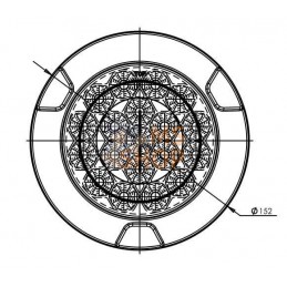 Feu arrière multifonction LED, rond, 12-24V, Ø 152mm, 5 fiches, Kramp | KRAMP Feu arrière multifonction LED, rond, 12-24V, Ø 152